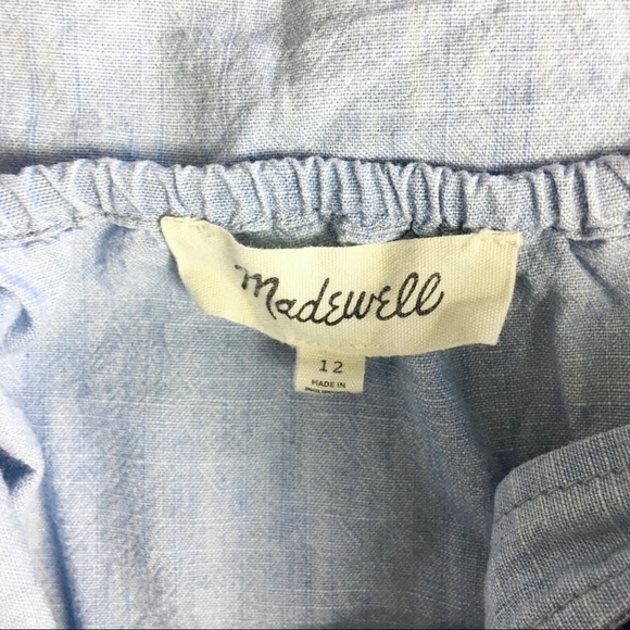 Madewell Sz 12 Denim Tie-Front Cami Top tank - Picture 11 of 13